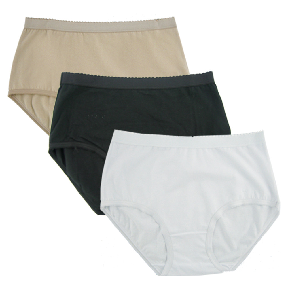 Cotton Panties for Ladies Full Brief / Plus Size - 3 pk #478X | FEM ...