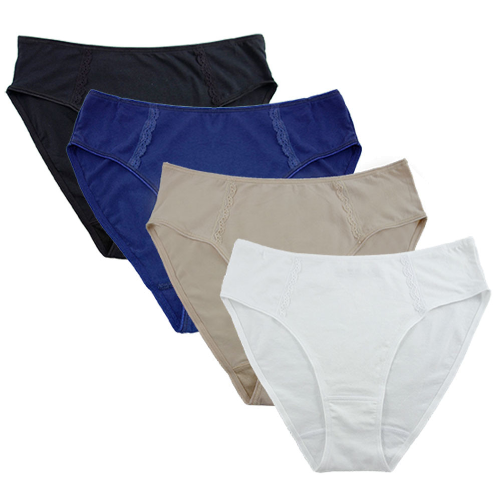 Plus Size Women Panties High Elastic Cotton Modal Underwear Briefs