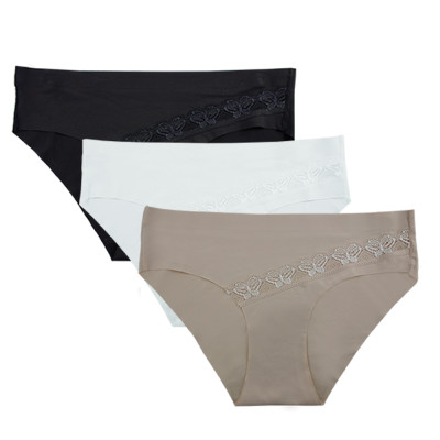 Buy ZEROTO Women's Cotton Silk Panties Seamless No Show Laser Cut